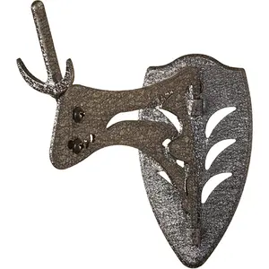 Skull Hooker Little Hooker Trophy Mount - Perfect Kit for Hanging and Mounting Hogs, Aoudad, Alligator, Black Bear Skulls for Display - Available in Graphite Black and Robust Brown
