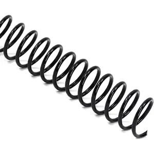 7.9mm Plastic Spiral Coil Binding 3:1 Pitch, 5/16inch, 40 Sheets Capacity Black Coil Binding Spines Versatile for Office and Educational Tasks, Pack of 100