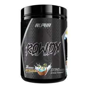 Alpha Supps Rowdy Pre-Workout - Grind Series, 30 Servings, Unmatched Intensity & Explosiveness for Gym Sessions
