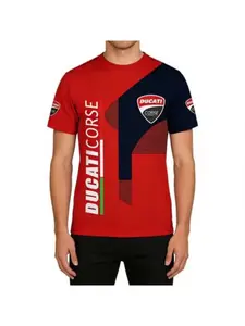 Ducati Personalized 3D Short Sleeve Comfortable and Breathable Casual Style - Men's and Women's are the same