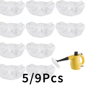 Handheld Steam Cleaner Pads Cloth Steamer Attachments Steam Mop Accessories for Bissell Steam Shot,Wagner Spraytech,Comforday,PurSteam etc - Universal Reusable Washable Steam Pad Clothes Cover Floor Cleaning Tool