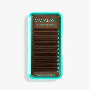 0.15MM Premium Dark Brown Colored Volume Eyelash Extensions