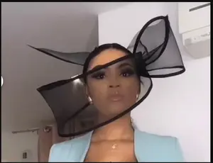 Halo Fascinator Hat for ladies|Tea Party Hat |Wedding hat - Black/Wine