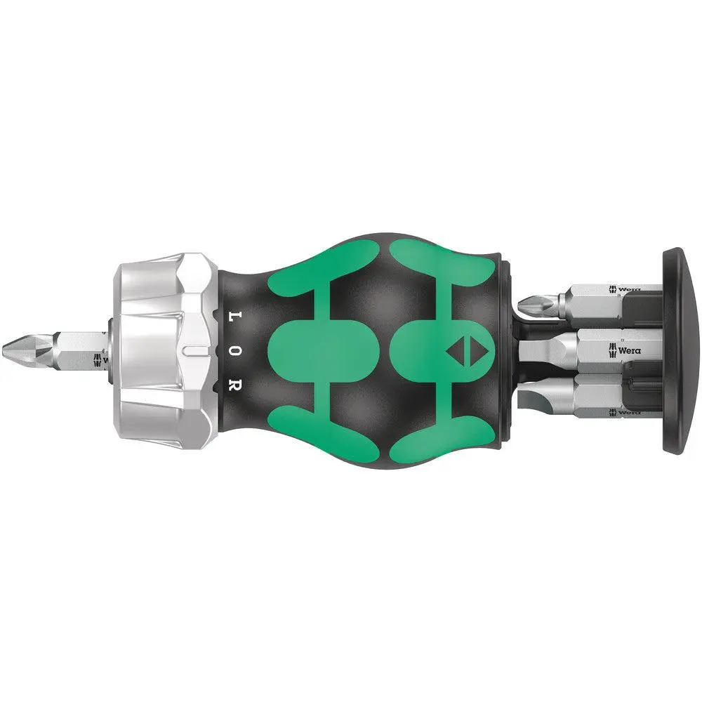 WERA 05008886001 KRAFTFORM KOMPAKT STUBBY MAGAZIN RA 4 BITHOLDING SCREWDRIVER WITH MAGAZINE