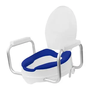 AltiCare 5" Non-Slip Raised Toilet Seat with Adjustable Armrests