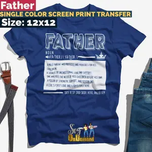 Father Screen Print Transfer