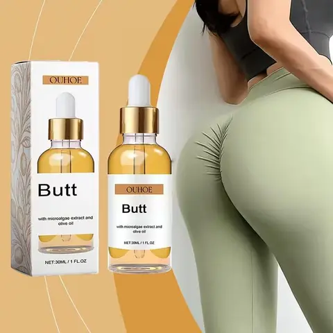 OUHOE Full Body Massage Body Oil - 30 ml Lactic Acid Infused, Moisturizing Hydrating Skin Care for Hips, Legs, Arms, Lightweight Non-Greasy Daily Routine for Smooth Skin