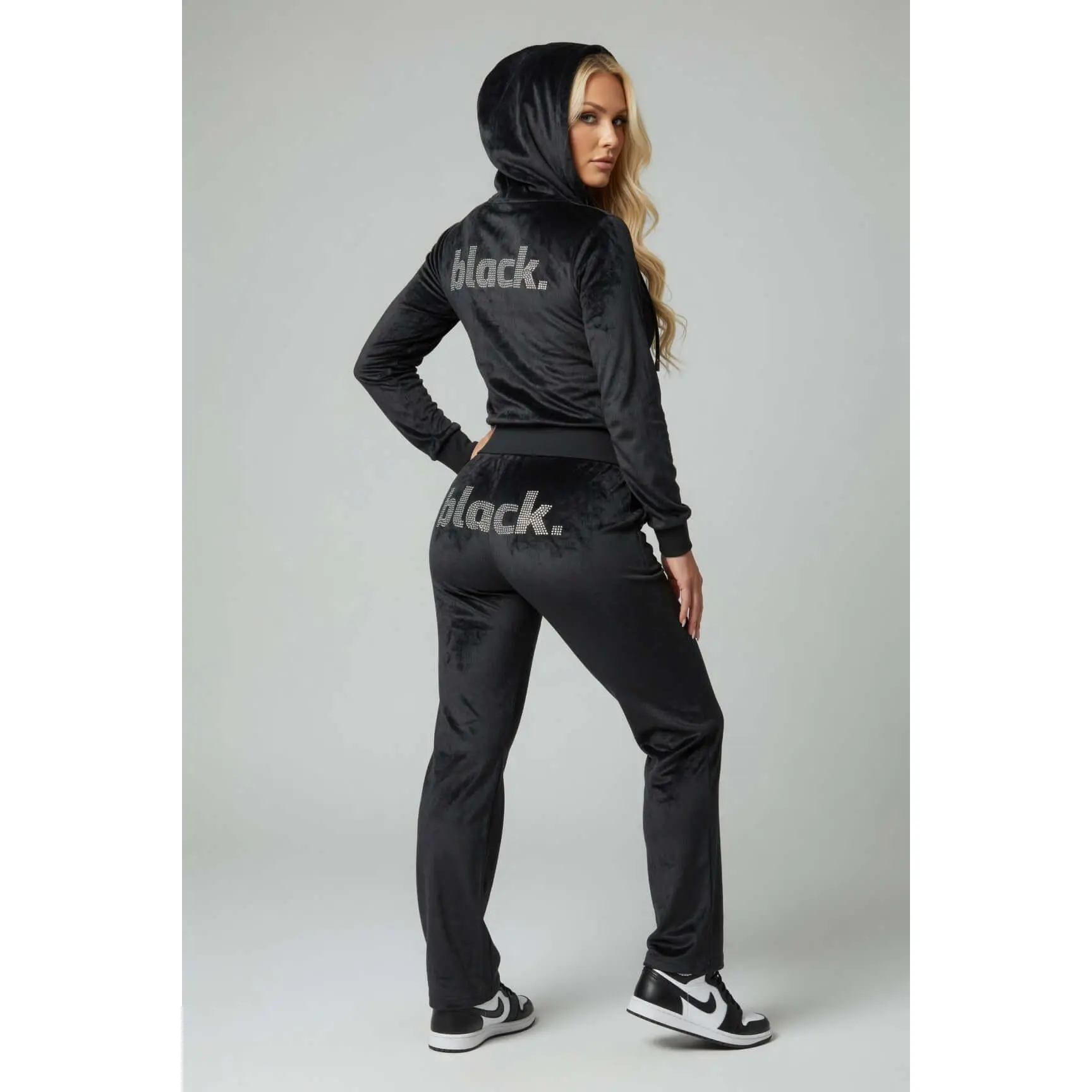 black. Velour Track Suit Jacket  CLEARANCE SALE  50% OFF!!!