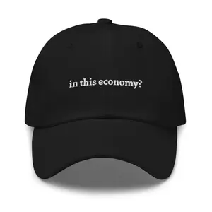 In This Economy Hat, embroidered hat, meme gift, meme hat, funny gift, funny hat, sarcasm, humor, baseball cap, baseball hat, Dad hat