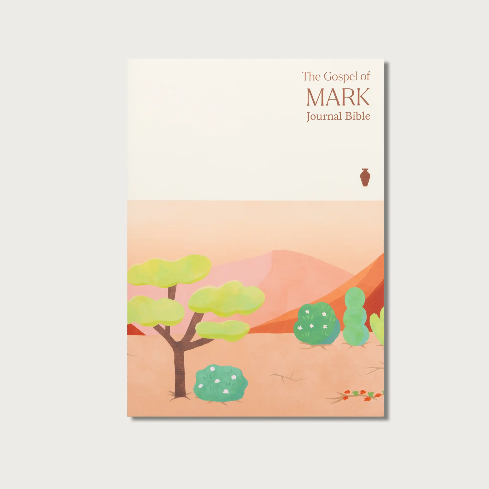 Alabaster Gospel of Mark Devotional Book Journal - Spiral Bound, Dotted Margins for Notes, Fast Crossreference, NLT Easy Reading Christian Gift for Engaging Text
