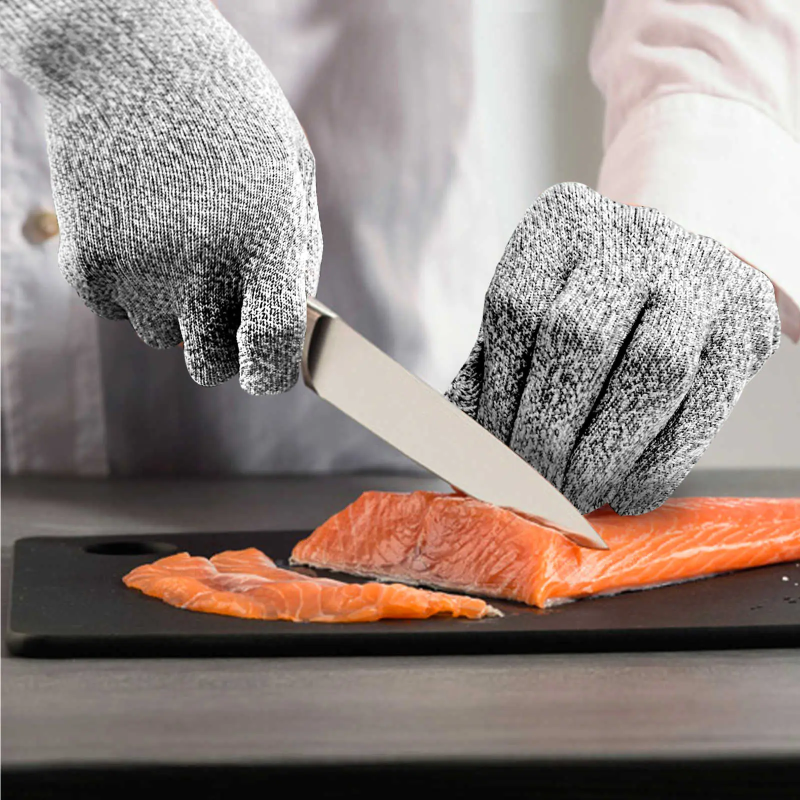 Evridwear Level 5 Cut Resistant Safety Work Gloves - EN388 CE Certified, Food Grade, HDPE, for Carpentry, Garden & Kitchen Work Protection Gear