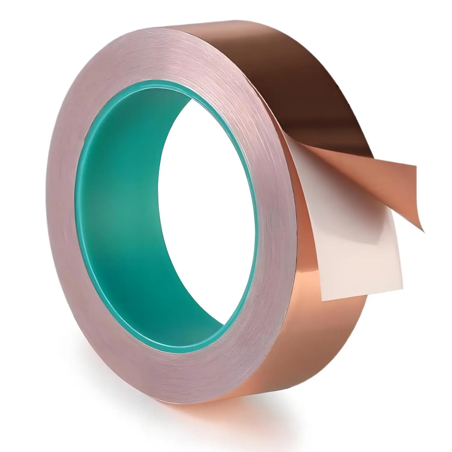 Copper Tape 1Inch x 50  Double Conductive Metal Foil Adhesive Tape for EMI/RFI Shielding, DIY Crafts, Grounding, Stained Glass, Garden, Solder Paper Circuit, Guitar Interference Shield, Duct Wrap