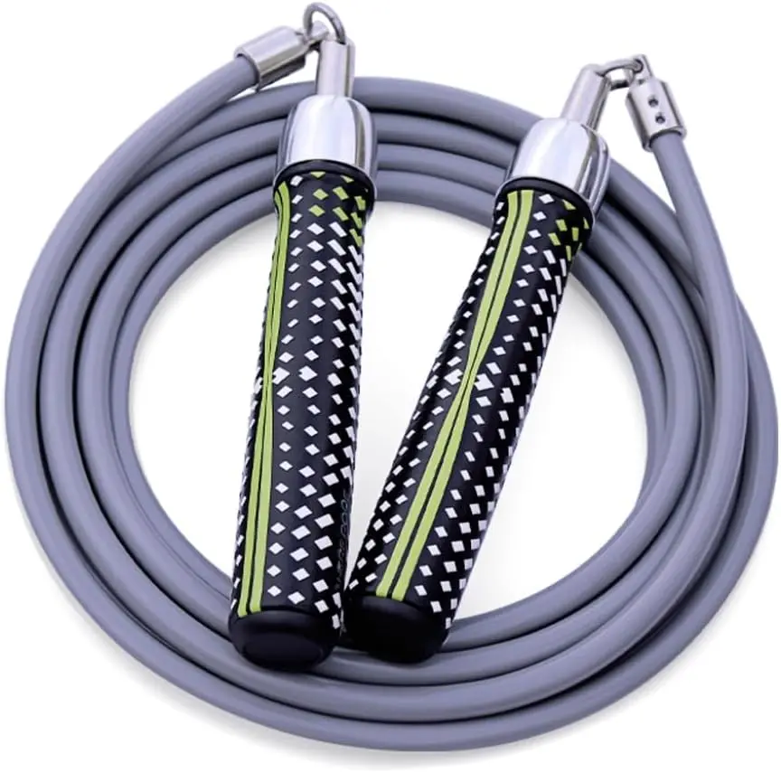 Weighted Jump Ropes 1LB for Men & Women, 1LB Jump Rope Weighted With Ball-bearing, No-Slip Grip, Durable Steel Cable, Heavy Jump Rope Designed for Fitness, High-Intensity Strength Workouts, crossfit