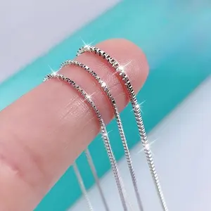 A Simple Necklaces for Women Sterling Silver,Exquisite Durable,16/18/20/22/24/26 Inches