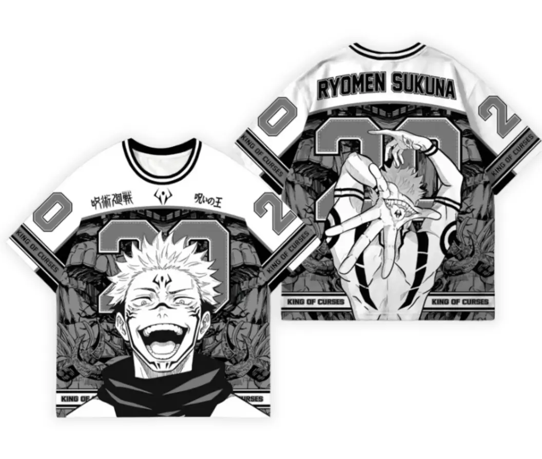 Anime Jersey Unisex – 3D Print Dry Fit Performance Shirt, Japanese Manga Streetwear Jersey, Breathable Athletic Top, Gift for Anime Fans