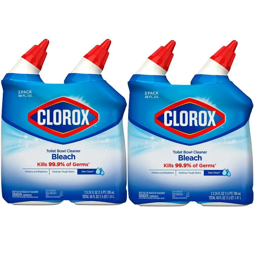24 oz. Rain Clean Toilet Bowl Cleaner with Bleach (4-Pack)