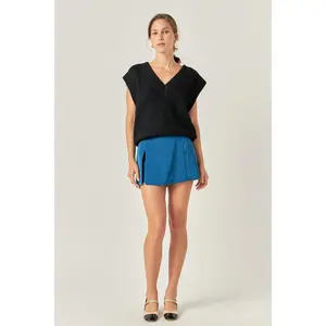 Oversized Sleeveless Sweater Vest