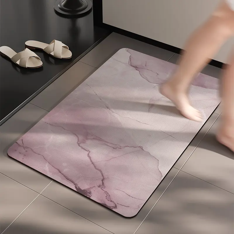 Mecko Premium Absorbent Shower Mat, Non-Slip & Fast Drying – Great For Bathroom & Toilet
