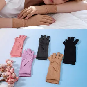 5 pairs Hand Compression Gloves Arthritis Compression Gloves Fingerless Compression Glove for Arthritic Joint Symptom Relief for Women Men