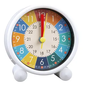 Children's simulated alarm clock, alarms for waking up, learn to know the time, 12/24 hour clock, progressive alarm, silent, battery powered, ideal for children, teenagers and bedroom decoration， room decor for boys， boys room accessories