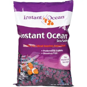 Instant Ocean Sea Salt 50 Gal For Marine Aquariums, Fast Dissolving