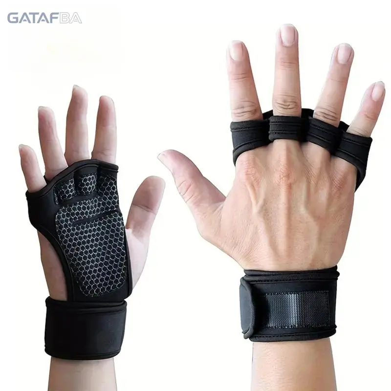 Unisex Weight Lifting Gloves - Anti-Skid, Sweat-Absorbing, Firm-Grip Performance Gloves for Bodybuilding, Gym Strength Training & Outdoor Sports, Anti-Skid Sports Gloves, Bodybuilding Sports Gloves