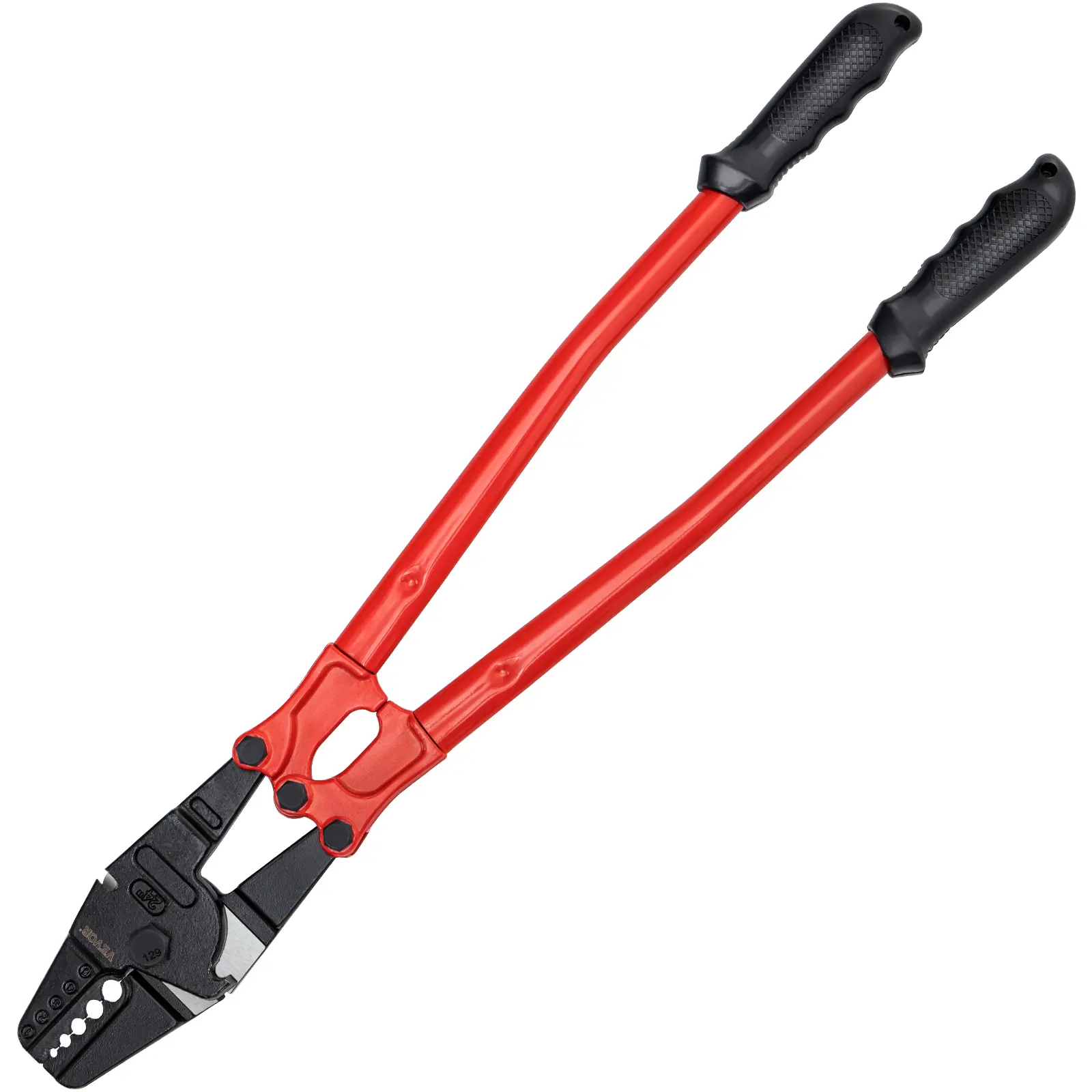 【summerfinds】24" Hand Swager Cable Wire Rope Cutter Swage 1/16" 3/32" 1/8" 5/32" 3/16" Aluminum Sleeves Copper