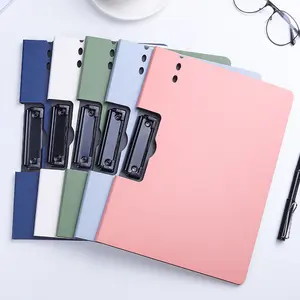 A4 File Folder with Clipboard, 1 Counts Portable Waterproof File Storage, File Folder for Nurse Office School Home Meeting, File Organizer
