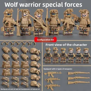 World War Ii Interactive Building Blocks, Dolls, Plush Toys, Mini Dolls, Toys, Cartoon Characters, Fun Educational Playset