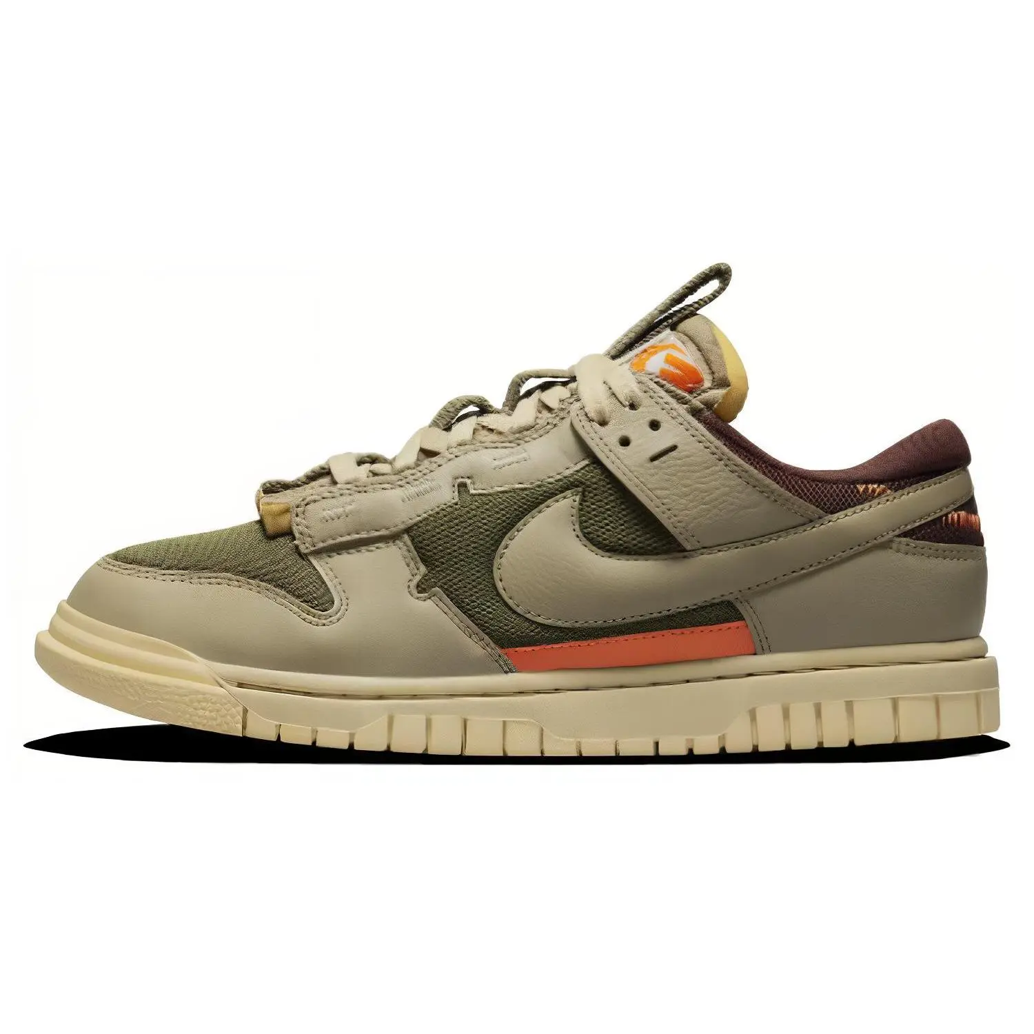 Nike Air Dunk Jumbo Medium Olive Low Top Skate Shoes Men's DV0821-200