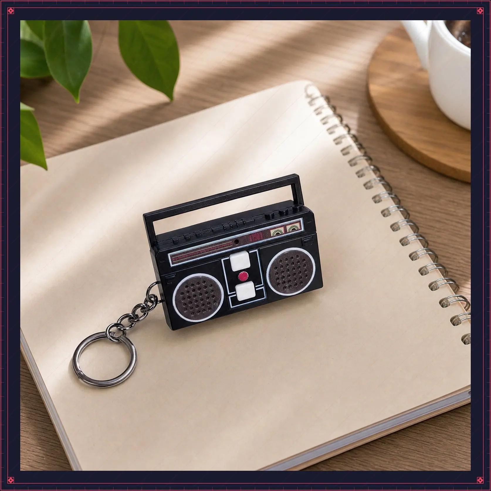 1 minute retro mini recorder keychain fun singing music playing keychain couple friend gift