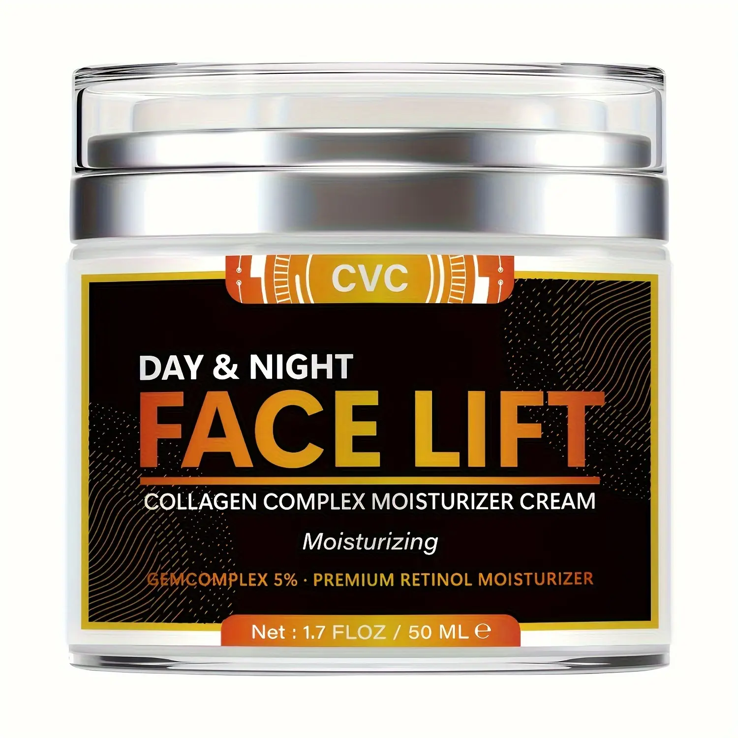 Anti-Aging Face Moisturizer with Retinol & Collagen, Gentle Daily Cream for Skin Repair, Hydration & Radiance, Day & Night Firming Formula, 50ml, Hydrate, Repairing, Moisture