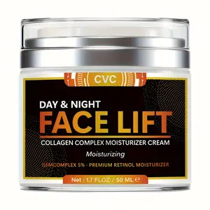 Day & Night Face Lift Collagen Complex Moisturizer - 5% GemComplex & Premium Retinol | Nourishing Formula for Youthful, Glowing Skin, 50ml | Perfect Gift for Radiant Skin