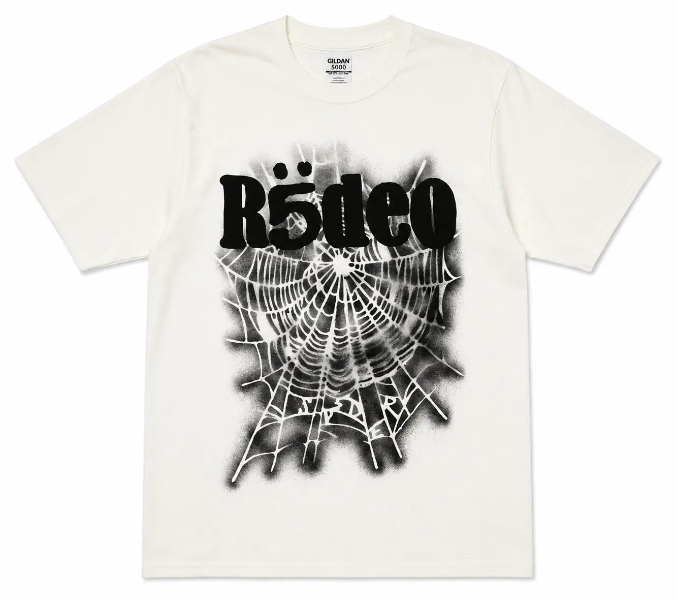 Sp5d3r Web Graphic Tee, Urban Gothic Heavy Cotton T Shirt, Casual Streetwear Top