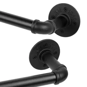 Large Size Thick Curtain Rod, Industrial Grade 1 Inch, Ring Design, Indoor/outdoor Partition, Fits Windows 28-144 Inches