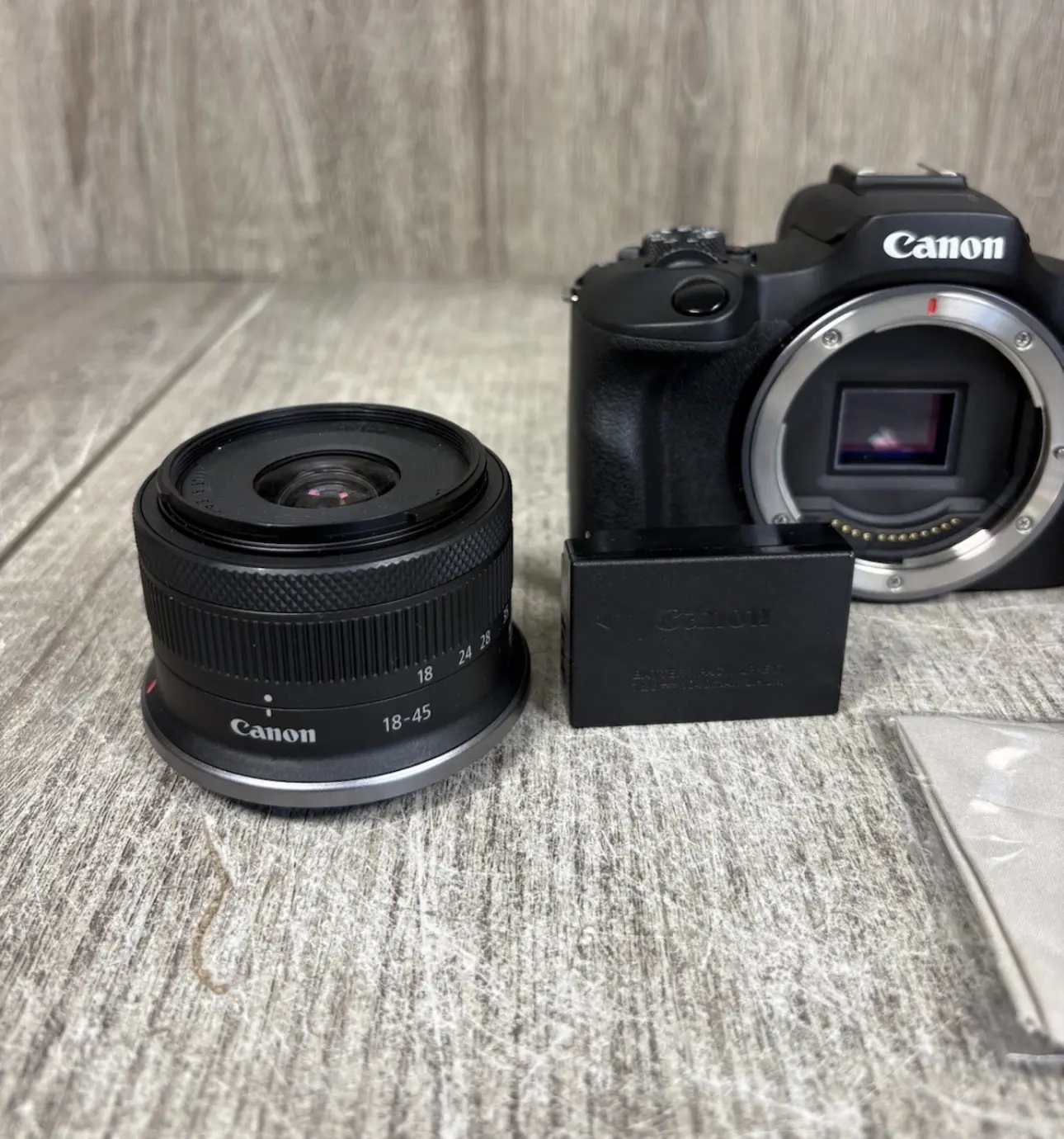 EOS R100 24.1MP Mirrorless Camera with 18-45mm Lens
