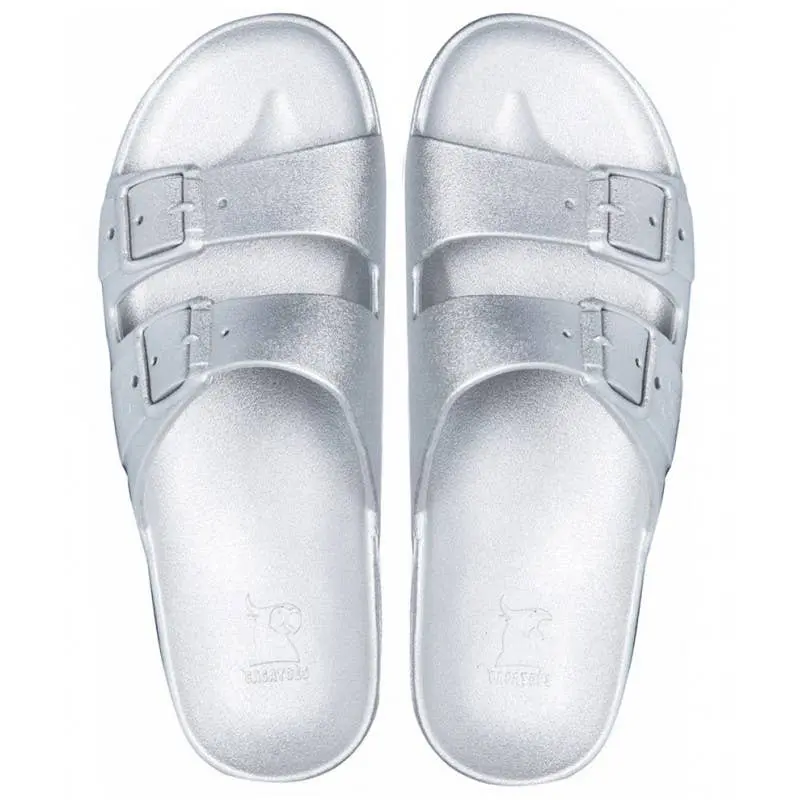 Cacatoès Baleia Metallic Silver Candy-scented Sandals