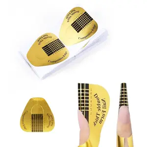 Nail Forms for Builder Gel 100pcs Nail Extension Forms Beautiful for DIY at Home NailForms for Acrylic Nails Create Long Lasting Gel Extensions Professional Nail Art Supplies