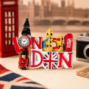 London, UK Refrigerator Magnets - Travel Souvenir Gift, Indoor Home Decor for Kitchen & Office Cabinets, Personalized Home Supplies Collection