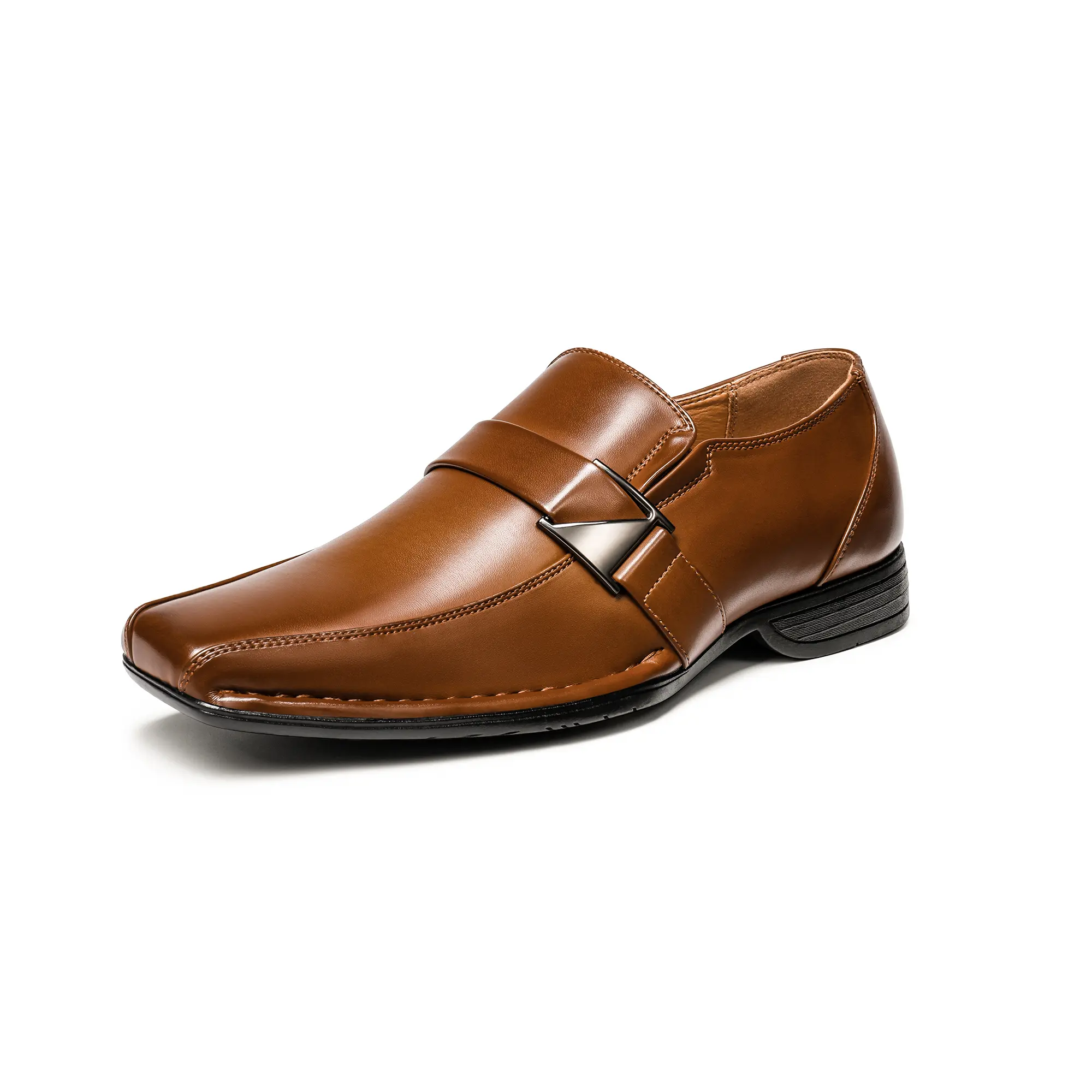 【BRUNO MARC Anniversary】 Men's Classic Slip-on Dress Loafers Shoes | Classic Square Toe Formal Business Office Wedding Party Church Prom Graduation, Men's Shoes, Leatherloafers, Academic, Casual