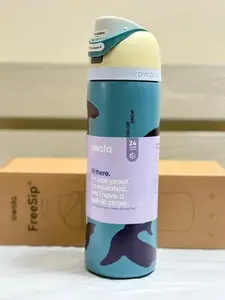 Owala FreeSip Fin Frenzy Color Drop Stainless Steel Water Bottle