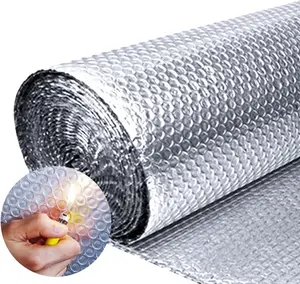 24"x 10 Ft Reflective Window Insulation,Rv Insulation for Keep Heat, Double Reflective Insulation Fireproof B2 Thermal Insulation Roll for Winter Weatherproof Attics, Windows, Garages RV's, Ducts
