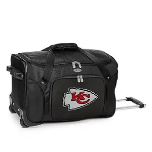 Football Fan Shop Officially Licensed NFL Kansas City Chiefs 22" Wheeled Duffel Bag