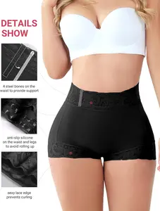 Butt Lifting Panties, Tummy Control Shapewear for Women Compression Underwear Short Lace Butt Lifter Shapewear