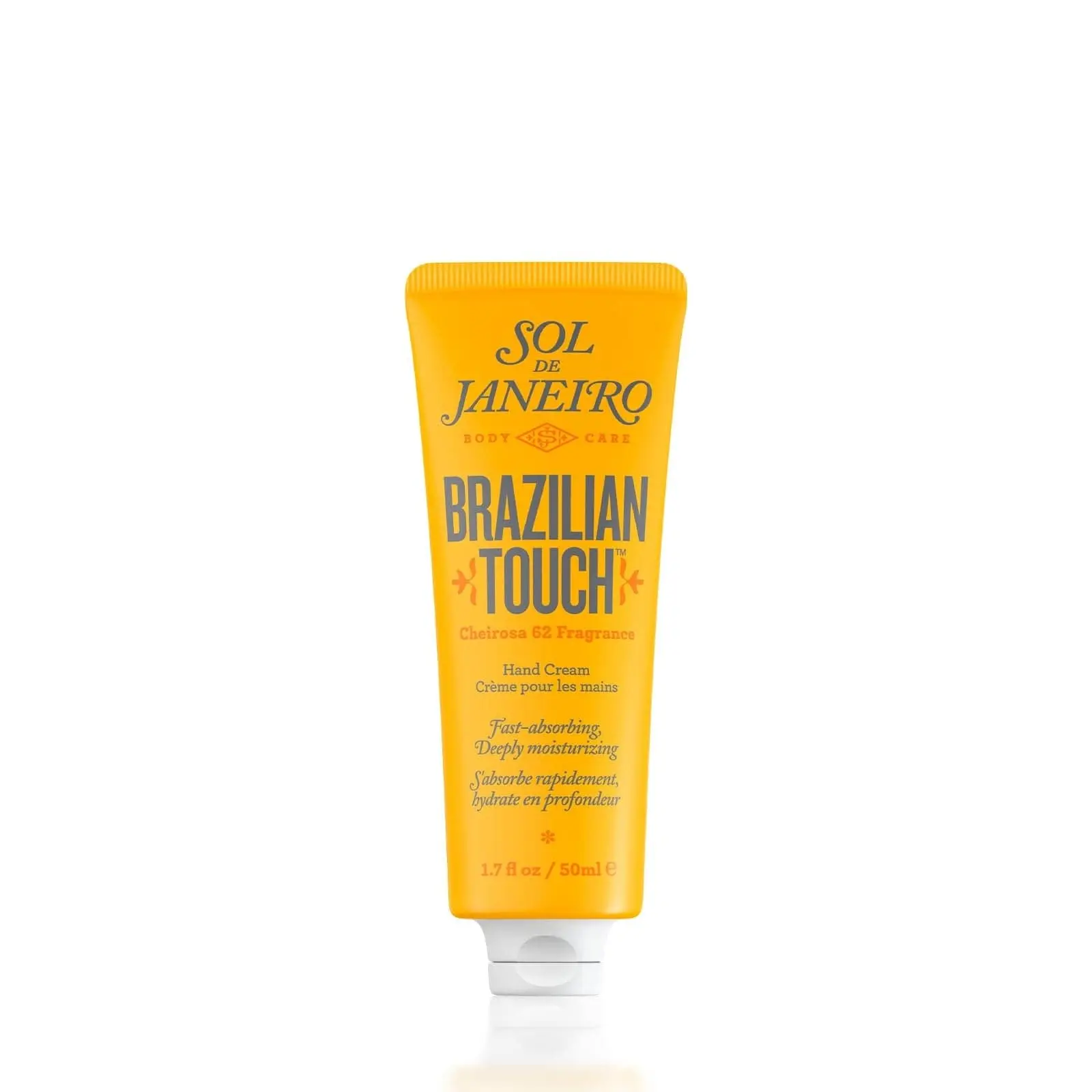 Sol de Janeiro Brazilian Touch Hand Cream, Hydrating Moisturizer for Dry Skin with Coconut Oil & Cheirosa '62 Scent for Daily Selfcare