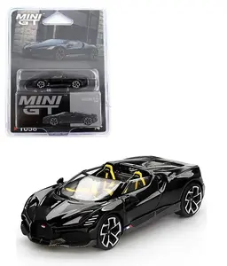 Mini GT Bugatti W16 Mistral In Black 1:64 Scale Collectible Diecast Model Car MGT01058-3H