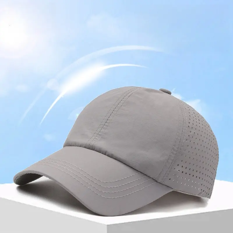 Men's Quick-Drying Breathable Trucker Hat - Peaked Brim, UV Shield Sun Protection Mesh Hat for Summer Outdoor Mountaineering, Mesh Hats