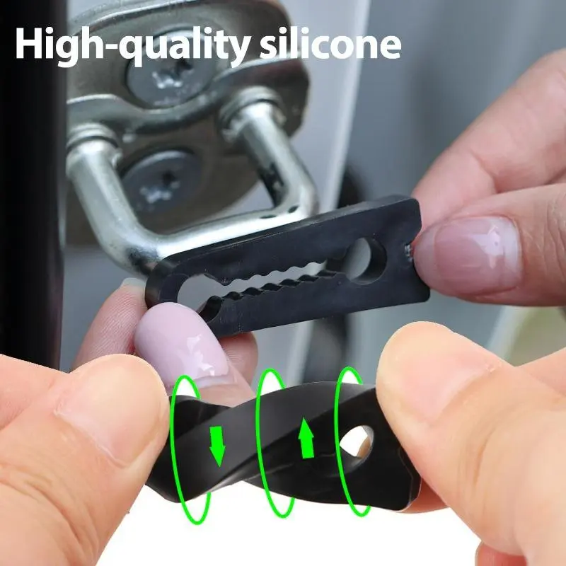 2026 New Soft Silicone Auto Door Lock Damper Buffer Pad Shock Absorber Anti Noise Soundproof Gasket Protection Sticker Accessories Kit