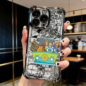 Scoobys Doo Phone Case Suitable for iPhone 17 16e 16 15 14 13 12 11 Pro Max Air Plus Samsung Galaxy S26 S25 S24 S23 S22 Anti Fall Transparent Soft Back Cover