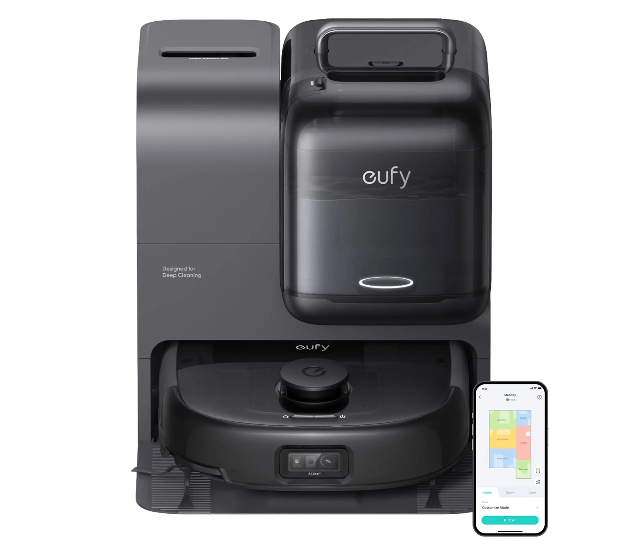 Eufy Omni E28 Robotic Vacuum and Mop w PortableCarpet Cleaner